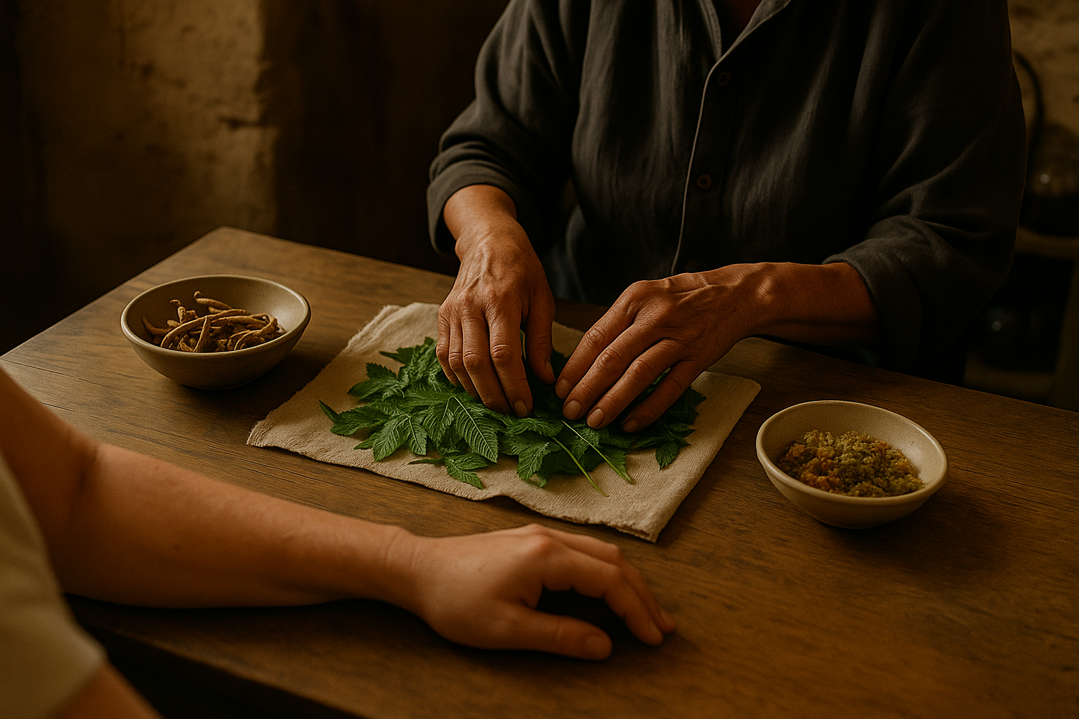 Ritual siendo preparado