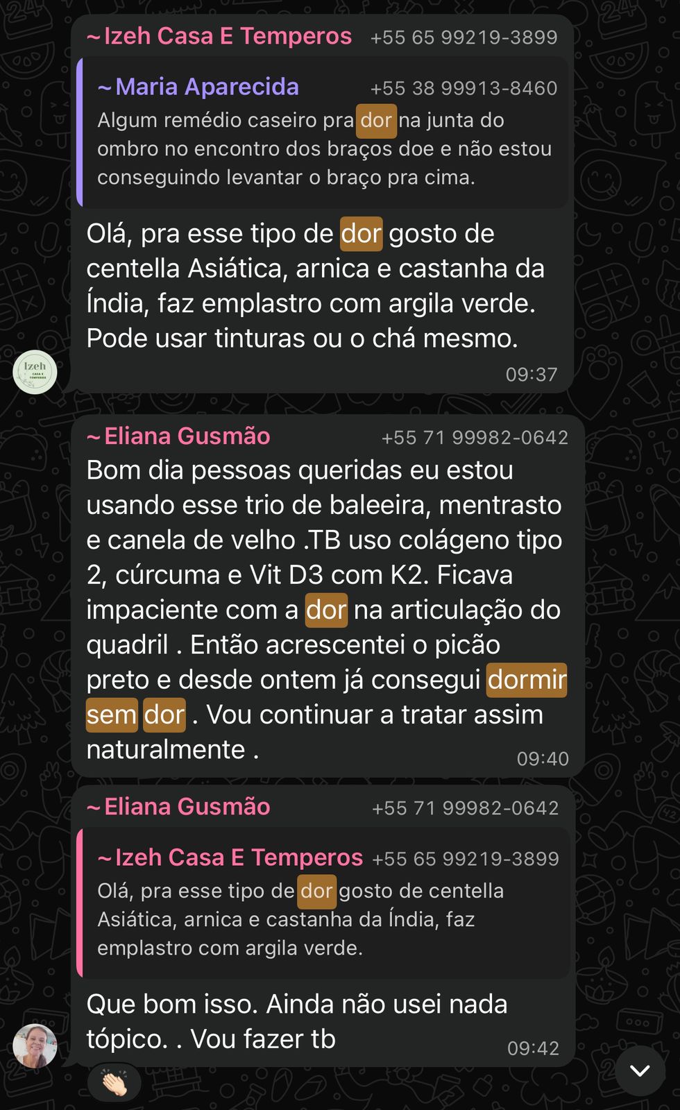 Resultado Inflamação